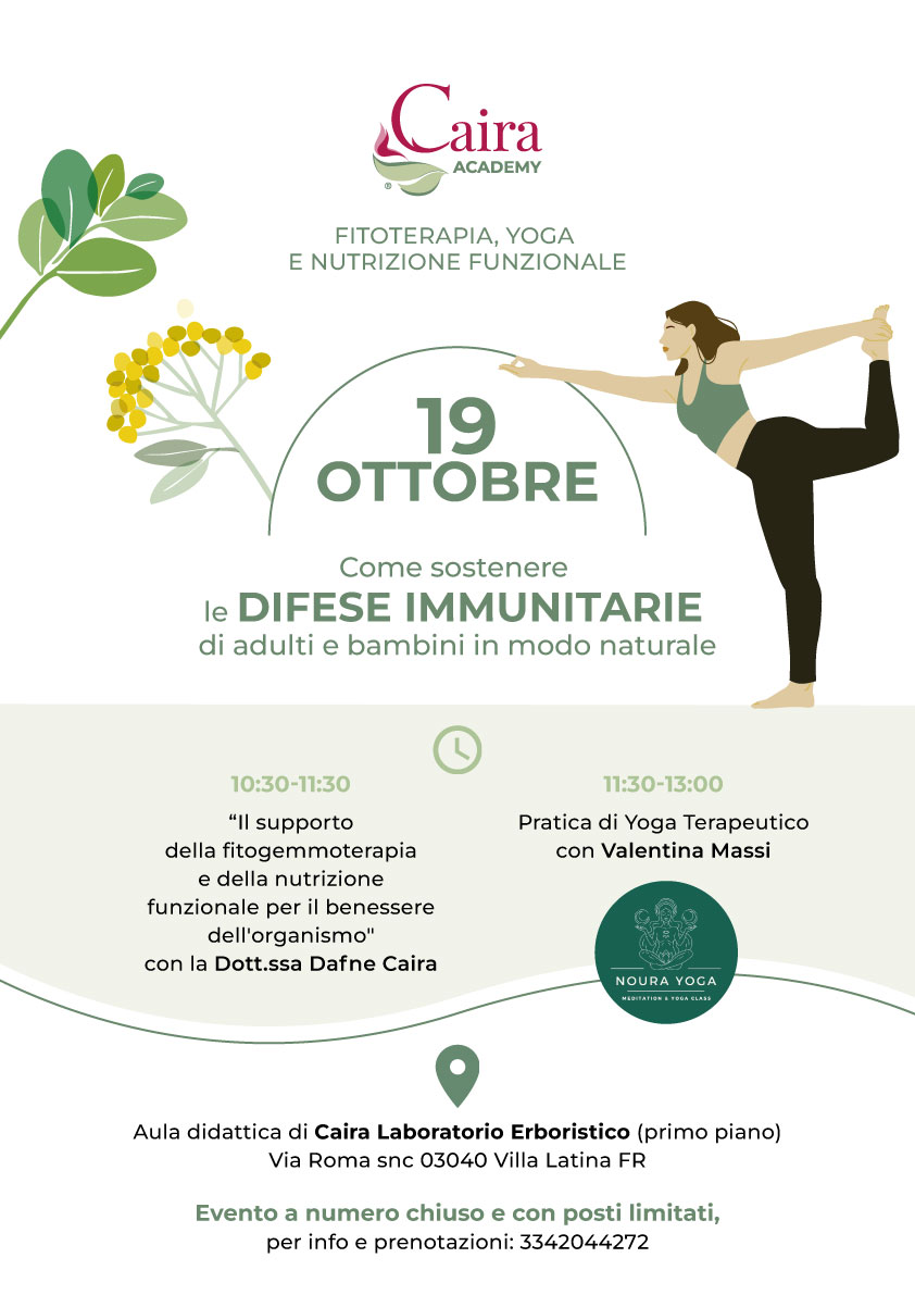 Fitoterapia, yoga e nutrizione funzionale.